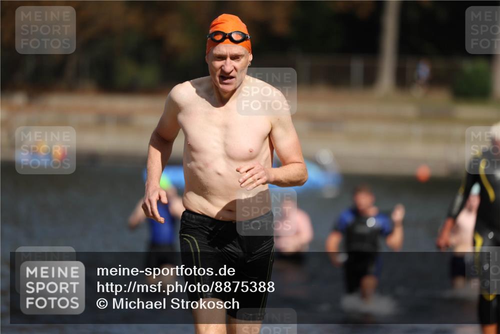 14.09.2025 - Stadtparktriathlon Michael Strokosch http://msf.ph/oto/8875388 14.09.2025 12:55:03 Schwimmen 1477, 1481, 1490, 1505 meine-sportfotos.de