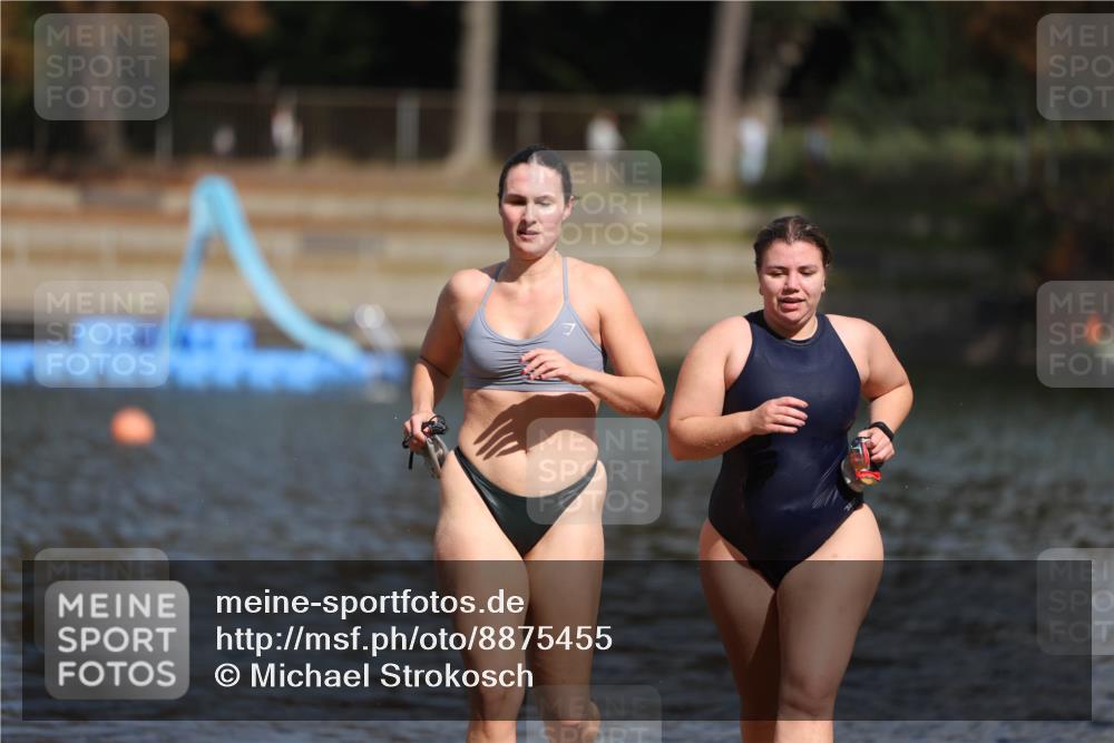 14.09.2025 - Stadtparktriathlon Michael Strokosch http://msf.ph/oto/8875455 14.09.2025 12:55:29 Schwimmen 1455, 1474, 1488 meine-sportfotos.de