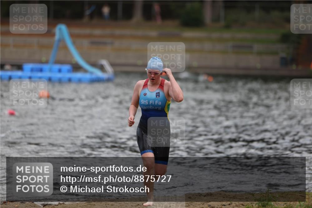 14.09.2025 - Stadtparktriathlon Michael Strokosch http://msf.ph/oto/8875727 14.09.2025 13:09:10 Schwimmen 1525, 1530, 1541 meine-sportfotos.de