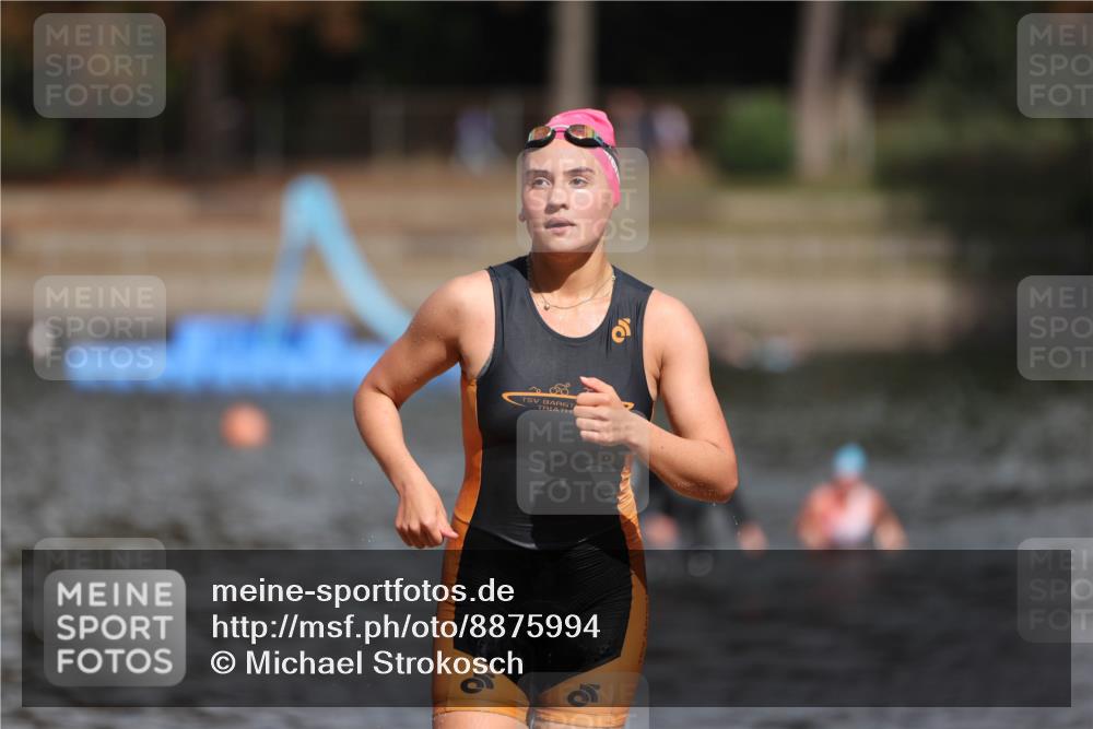14.09.2025 - Stadtparktriathlon Michael Strokosch http://msf.ph/oto/8875994 14.09.2025 13:12:17 Schwimmen 1532, 1534, 1539 meine-sportfotos.de