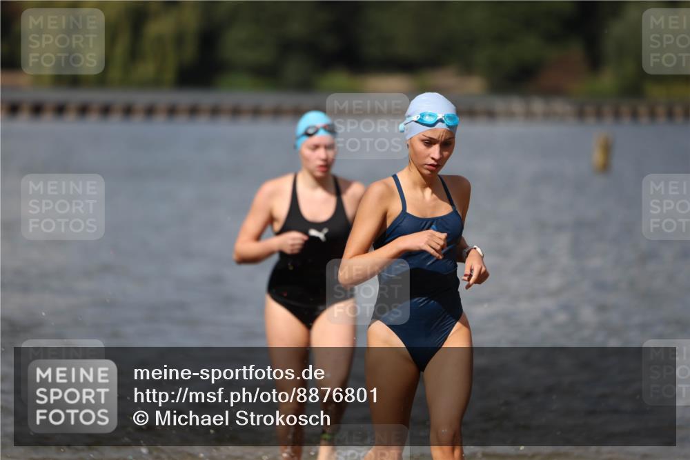 14.09.2025 - Stadtparktriathlon Michael Strokosch http://msf.ph/oto/8876801 14.09.2025 13:20:17 Schwimmen 1573, 1582, 1591 meine-sportfotos.de