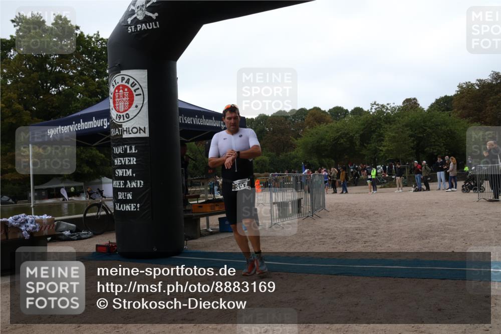 14.09.2025 - Stadtparktriathlon Strokosch-Dieckow http://msf.ph/oto/8883169 14.09.2025 10:01:24 Ziel 397 meine-sportfotos.de