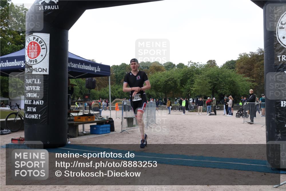 14.09.2025 - Stadtparktriathlon Strokosch-Dieckow http://msf.ph/oto/8883253 14.09.2025 10:04:05 Ziel 398 meine-sportfotos.de