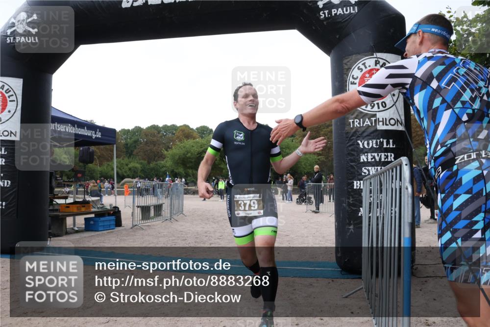 14.09.2025 - Stadtparktriathlon Strokosch-Dieckow http://msf.ph/oto/8883268 14.09.2025 10:04:30 Ziel 379 meine-sportfotos.de