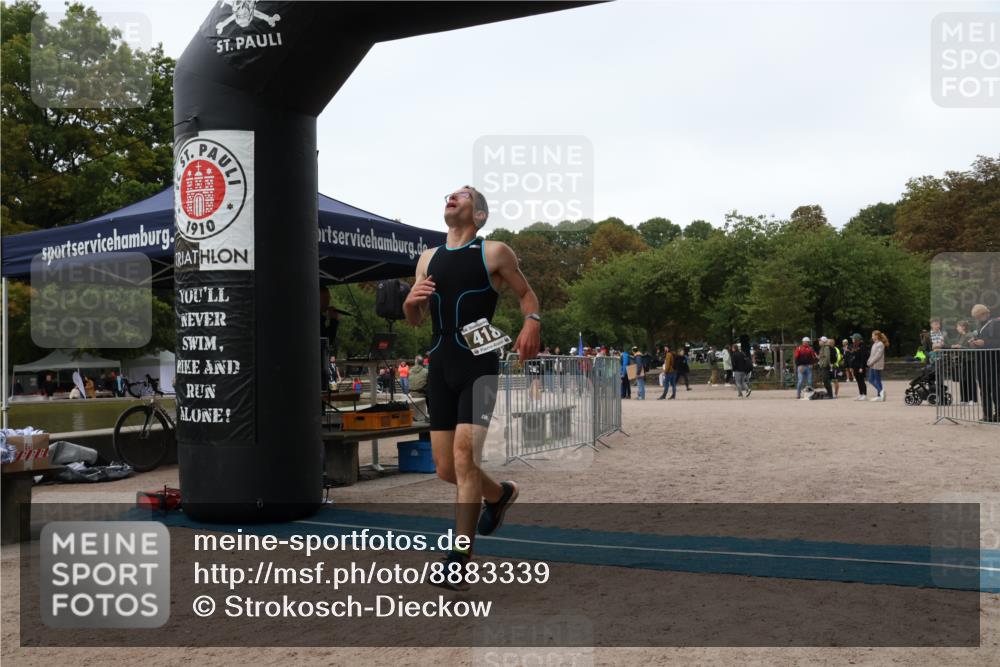 14.09.2025 - Stadtparktriathlon Strokosch-Dieckow http://msf.ph/oto/8883339 14.09.2025 10:06:33 Ziel 380, 418, 431 meine-sportfotos.de