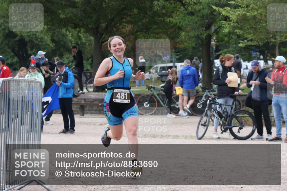 14.09.2025 - Stadtparktriathlon Strokosch-Dieckow http://msf.ph/oto/8883690 14.09.2025 10:16:43 Ziel 481 meine-sportfotos.de