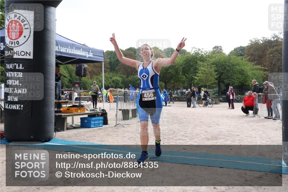 14.09.2025 - Stadtparktriathlon Strokosch-Dieckow http://msf.ph/oto/8884335 14.09.2025 10:31:49 Ziel 456 meine-sportfotos.de
