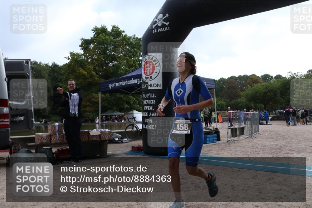 14.09.2025 - Stadtparktriathlon Strokosch-Dieckow http://msf.ph/oto/8884363 14.09.2025 10:32:06 Ziel 458 meine-sportfotos.de