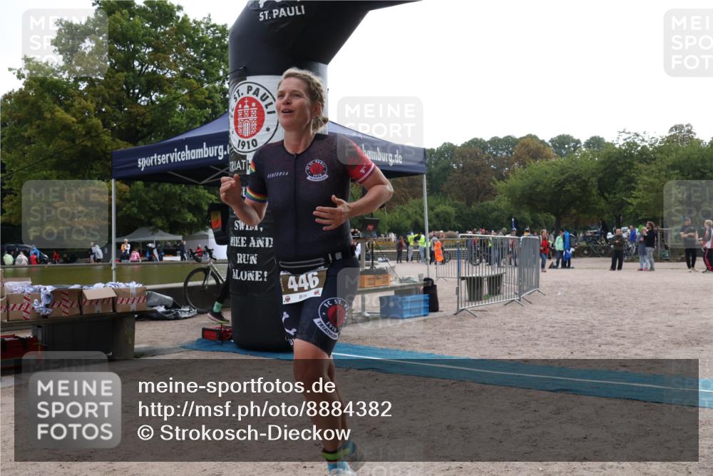 14.09.2025 - Stadtparktriathlon Strokosch-Dieckow http://msf.ph/oto/8884382 14.09.2025 10:33:39 Ziel 446 meine-sportfotos.de