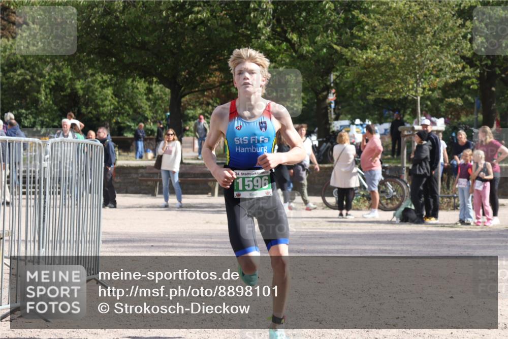 14.09.2025 - Stadtparktriathlon Strokosch-Dieckow http://msf.ph/oto/8898101 14.09.2025 13:45:16 Ziel 1596, 1607 meine-sportfotos.de