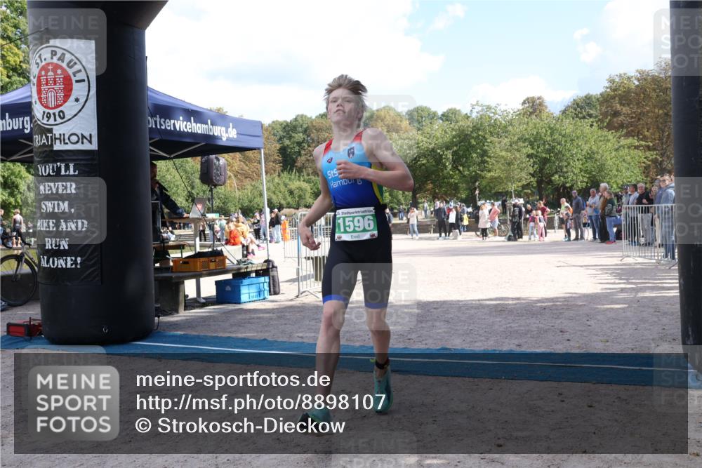 14.09.2025 - Stadtparktriathlon Strokosch-Dieckow http://msf.ph/oto/8898107 14.09.2025 13:45:17 Ziel 1596, 1607 meine-sportfotos.de