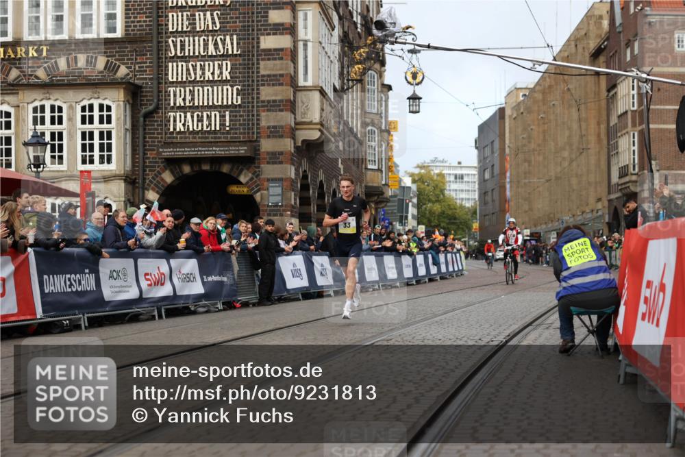 05.10.2025 - 20. swb-Marathon Bremen Yannick Fuchs http://msf.ph/oto/9231813 05.10.2025 10:28:24 Ziel 33 meine-sportfotos.de