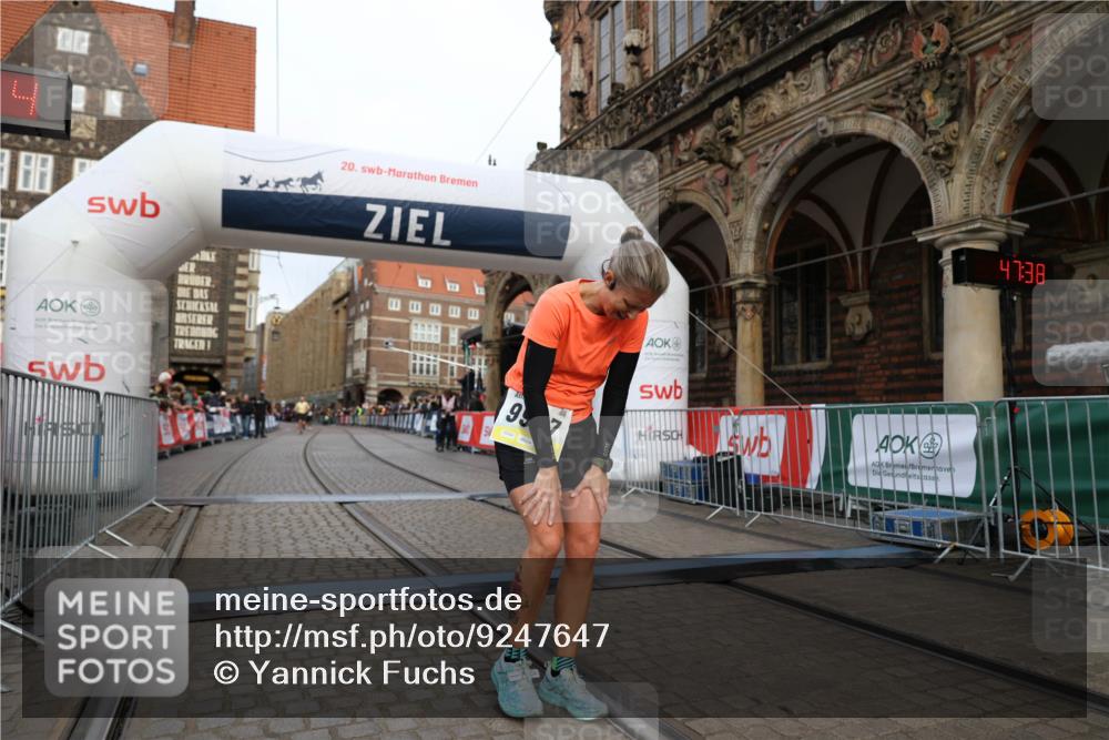 05.10.2025 - 20. swb-Marathon Bremen Yannick Fuchs http://msf.ph/oto/9247647 05.10.2025 10:43:33 Ziel 9967 meine-sportfotos.de