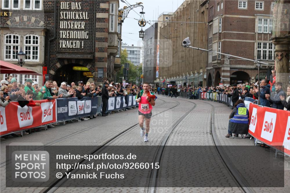 05.10.2025 - 20. swb-Marathon Bremen Yannick Fuchs http://msf.ph/oto/9266015 05.10.2025 12:08:49 Ziel 408 meine-sportfotos.de
