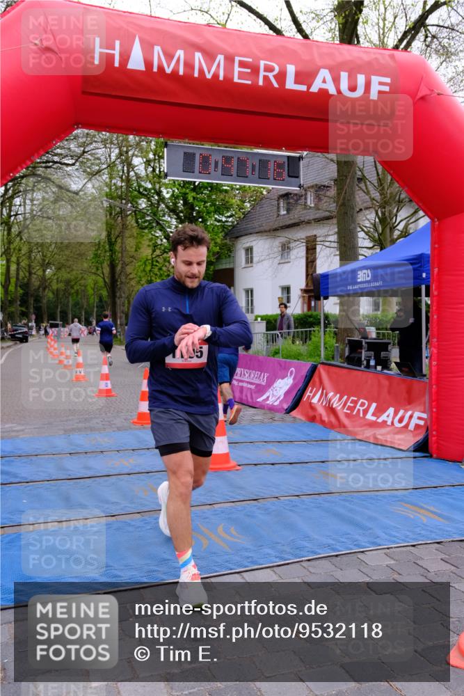 19.04.2026 - Hammer Lauf Tim E. http://msf.ph/oto/9532118 19.04.2026 10:32:24 Ziel 505, 585, 934, 966, 1105 meine-sportfotos.de