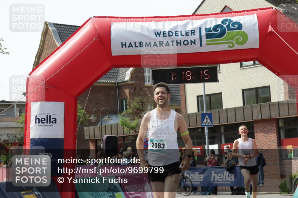 10.05.2026 - 8. Wedeler Halbmarathon Yannick Fuchs http://msf.ph/oto/9699799 10.05.2026 11:18:15 Ziel 802, 2083 meine-sportfotos.de
