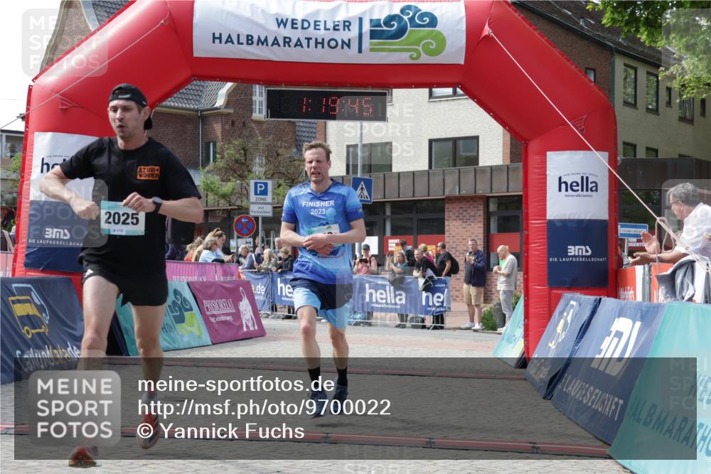 10.05.2026 - 8. Wedeler Halbmarathon Yannick Fuchs http://msf.ph/oto/9700022 10.05.2026 11:19:45 Ziel 279, 442, 2025 meine-sportfotos.de