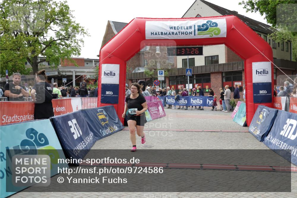 10.05.2026 - 8. Wedeler Halbmarathon Yannick Fuchs http://msf.ph/oto/9724586 10.05.2026 11:37:24 Ziel 180, 278 meine-sportfotos.de