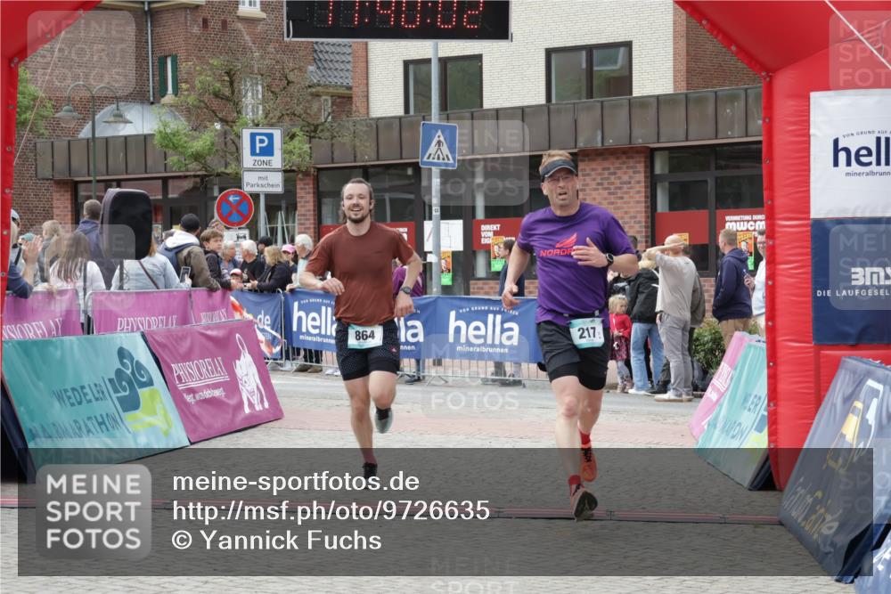 10.05.2026 - 8. Wedeler Halbmarathon Yannick Fuchs http://msf.ph/oto/9726635 10.05.2026 11:40:00 Ziel 217, 864, 2058, 2175 meine-sportfotos.de
