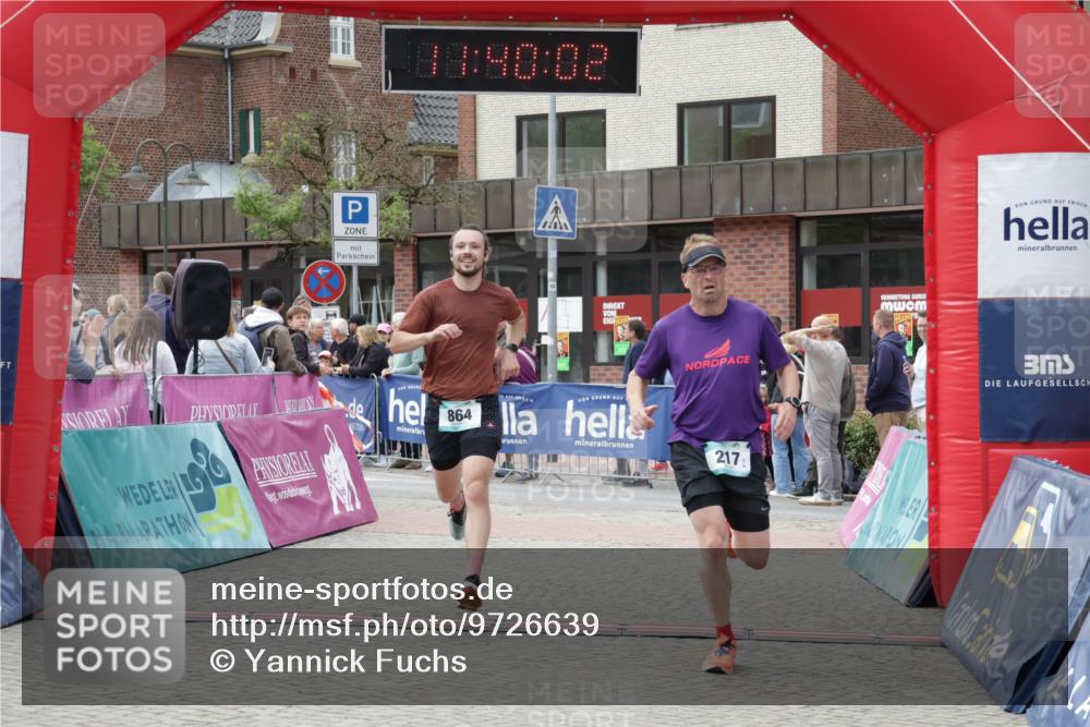 10.05.2026 - 8. Wedeler Halbmarathon Yannick Fuchs http://msf.ph/oto/9726639 10.05.2026 11:40:00 Ziel 217, 864, 2058, 2175 meine-sportfotos.de