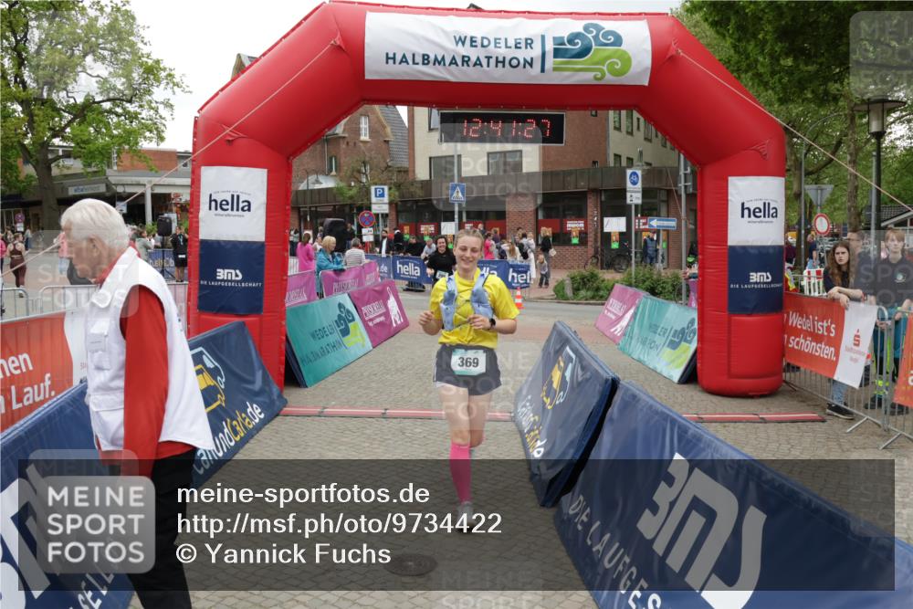 10.05.2026 - 8. Wedeler Halbmarathon Yannick Fuchs http://msf.ph/oto/9734422 10.05.2026 12:41:25 Ziel 205, 369 meine-sportfotos.de