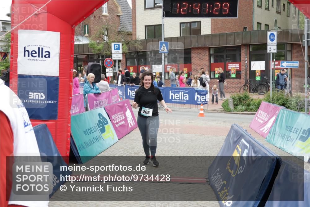 10.05.2026 - 8. Wedeler Halbmarathon Yannick Fuchs http://msf.ph/oto/9734428 10.05.2026 12:41:27 Ziel 205, 369 meine-sportfotos.de