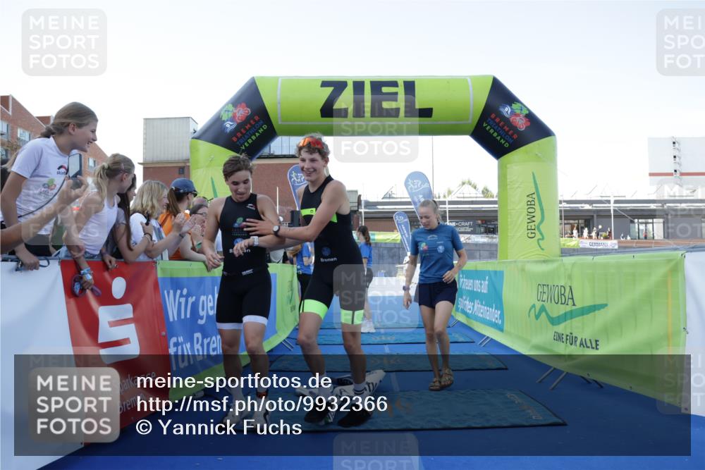 09.08.2026 - GEWOBA Citytriathlon Bremen Yannick Fuchs http://msf.ph/oto/9932366 09.08.2026 11:13:12 Ziel 231, 360, 378 meine-sportfotos.de