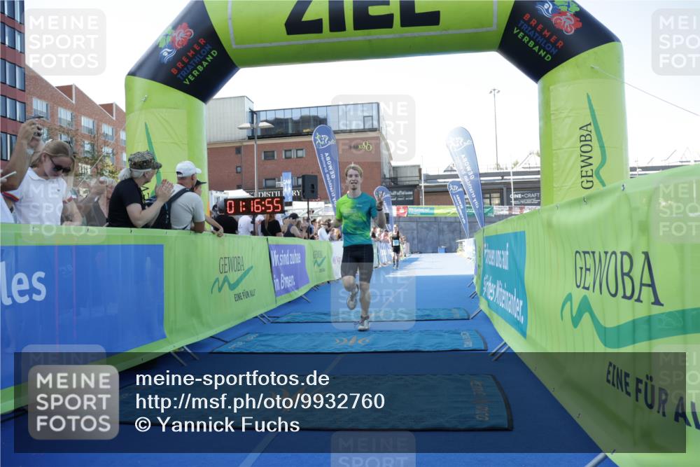 09.08.2026 - GEWOBA Citytriathlon Bremen Yannick Fuchs http://msf.ph/oto/9932760 09.08.2026 11:16:59 Ziel 125, 249, 296 meine-sportfotos.de