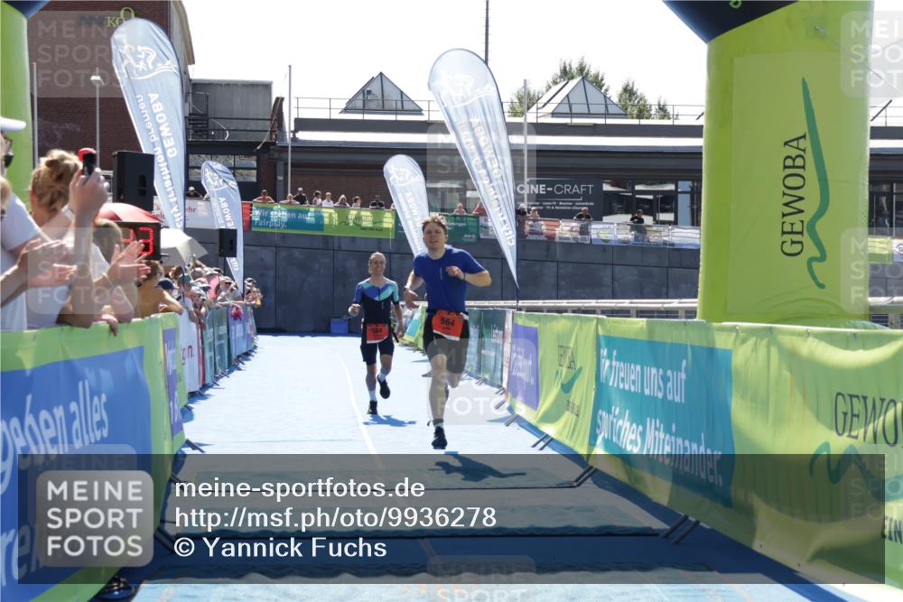 09.08.2026 - GEWOBA Citytriathlon Bremen Yannick Fuchs http://msf.ph/oto/9936278 09.08.2026 15:04:06 Ziel 564 meine-sportfotos.de