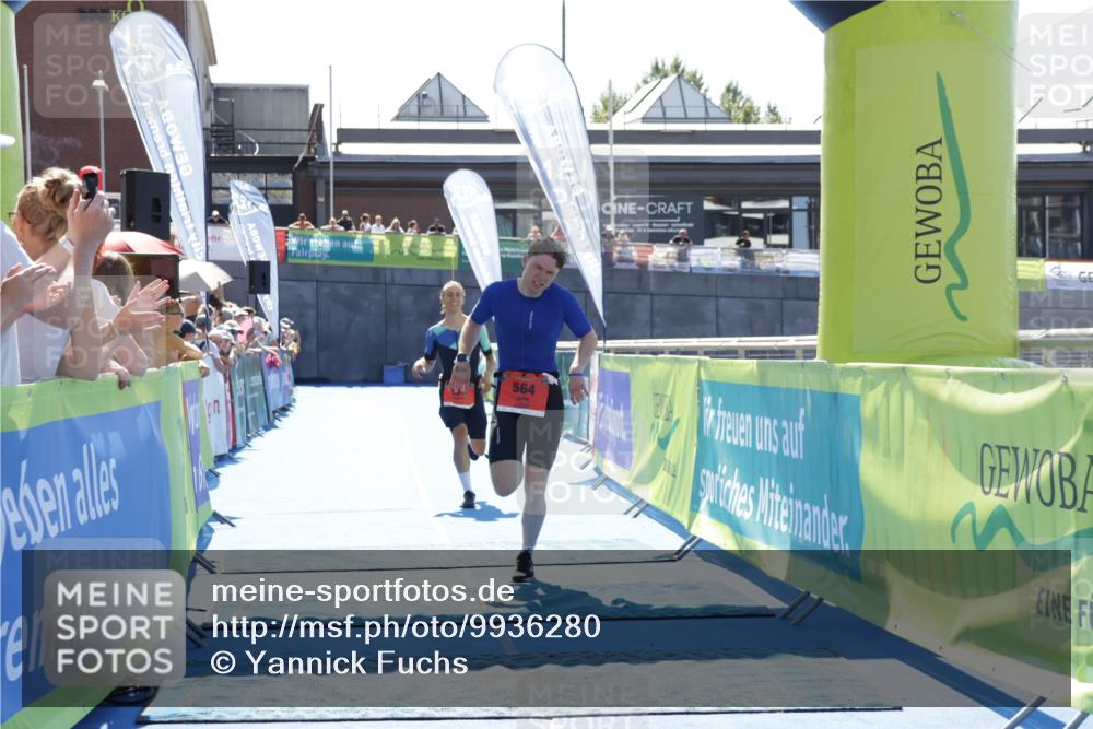 09.08.2026 - GEWOBA Citytriathlon Bremen Yannick Fuchs http://msf.ph/oto/9936280 09.08.2026 15:04:07 Ziel 564 meine-sportfotos.de