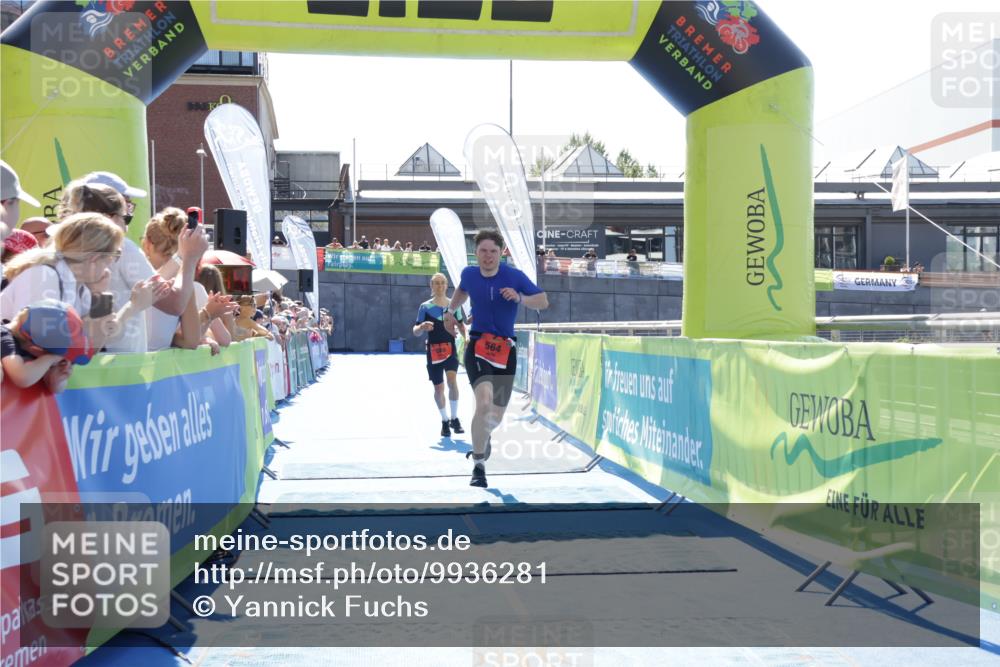 09.08.2026 - GEWOBA Citytriathlon Bremen Yannick Fuchs http://msf.ph/oto/9936281 09.08.2026 15:04:07 Ziel 564 meine-sportfotos.de