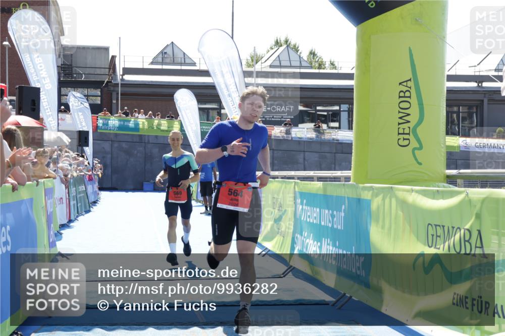 09.08.2026 - GEWOBA Citytriathlon Bremen Yannick Fuchs http://msf.ph/oto/9936282 09.08.2026 15:04:07 Ziel 564 meine-sportfotos.de