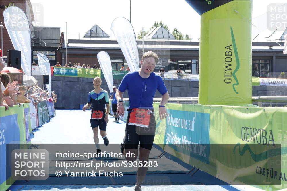 09.08.2026 - GEWOBA Citytriathlon Bremen Yannick Fuchs http://msf.ph/oto/9936283 09.08.2026 15:04:08 Ziel 564 meine-sportfotos.de