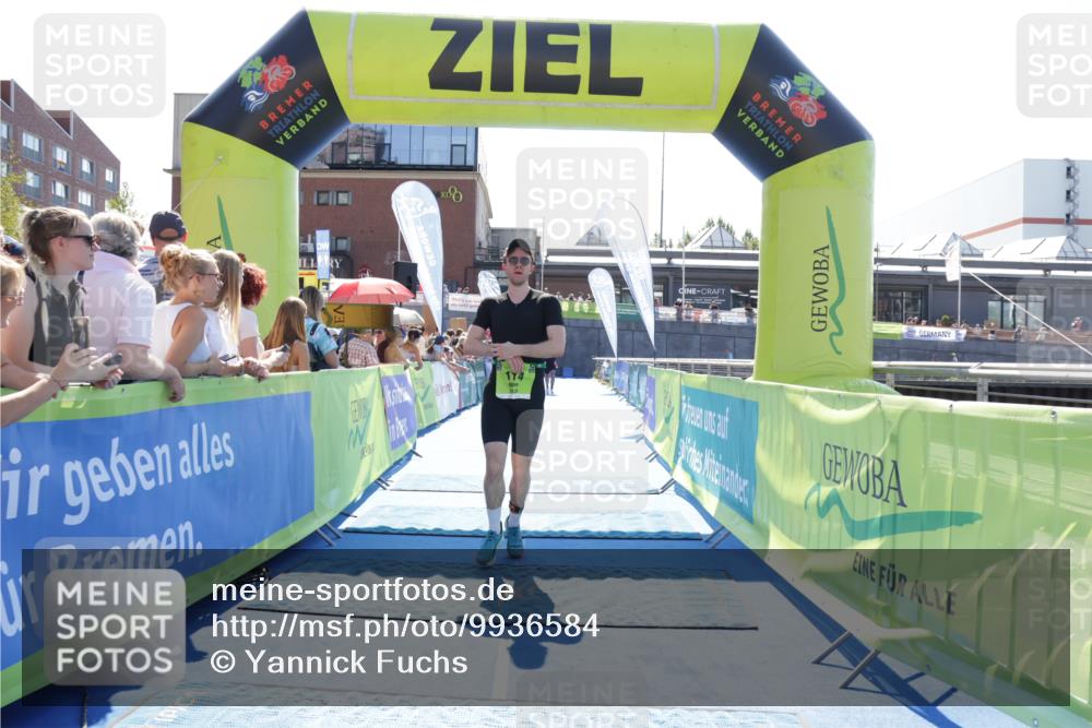 09.08.2026 - GEWOBA Citytriathlon Bremen Yannick Fuchs http://msf.ph/oto/9936584 09.08.2026 15:07:18 Ziel 114, 155 meine-sportfotos.de