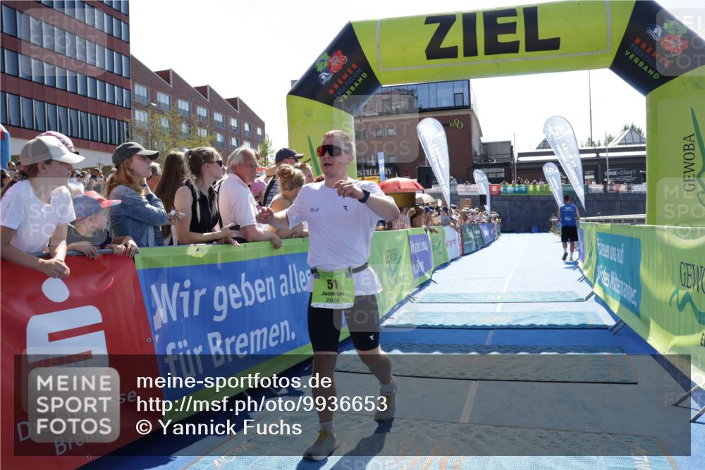 09.08.2026 - GEWOBA Citytriathlon Bremen Yannick Fuchs http://msf.ph/oto/9936653 09.08.2026 15:08:03 Ziel 51 meine-sportfotos.de