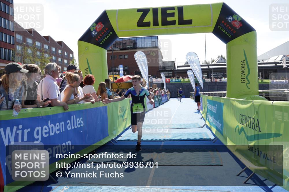 09.08.2026 - GEWOBA Citytriathlon Bremen Yannick Fuchs http://msf.ph/oto/9936701 09.08.2026 15:08:35 Ziel 1, 113 meine-sportfotos.de