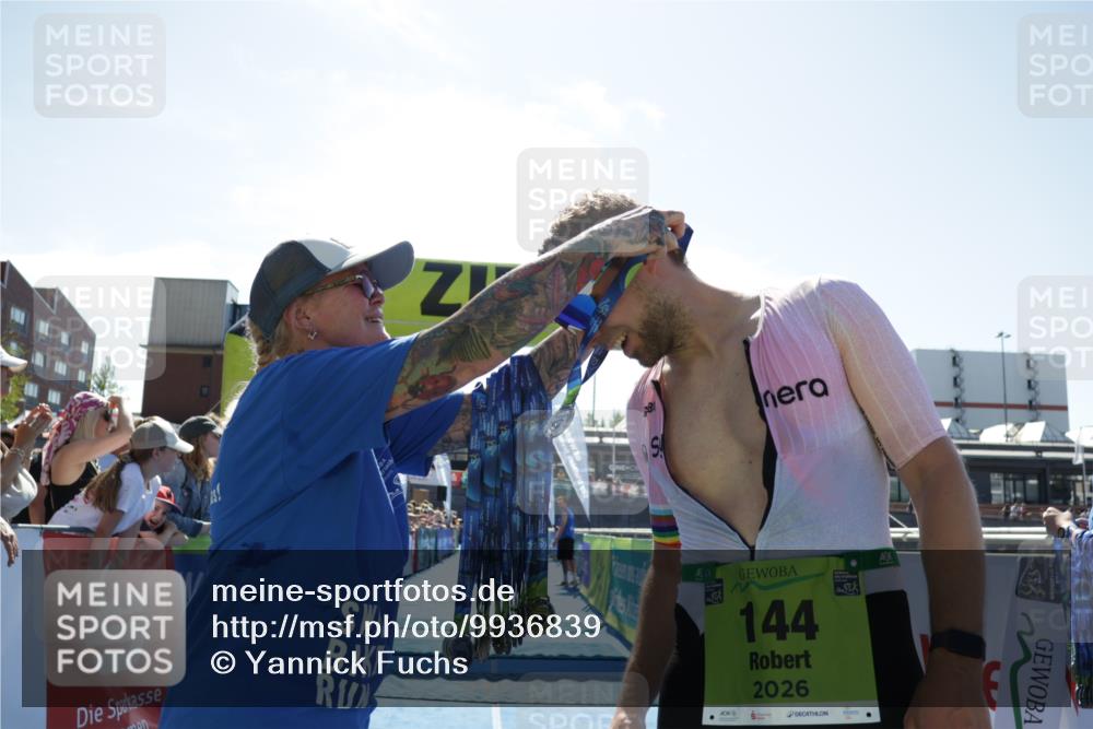 09.08.2026 - GEWOBA Citytriathlon Bremen Yannick Fuchs http://msf.ph/oto/9936839 09.08.2026 15:10:23 Ziel 169, 930 meine-sportfotos.de