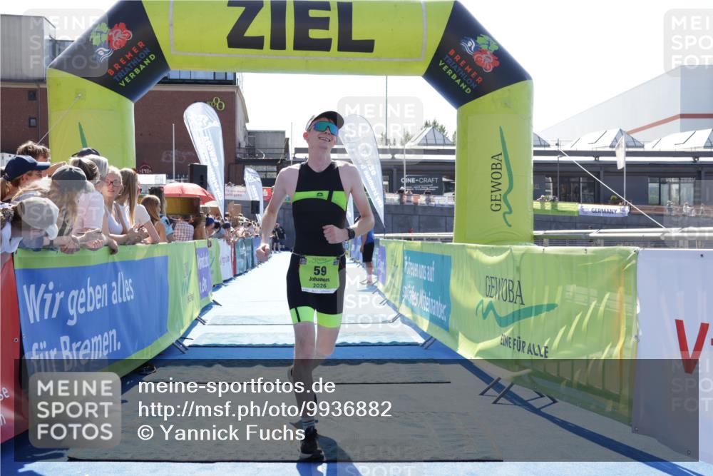 09.08.2026 - GEWOBA Citytriathlon Bremen Yannick Fuchs http://msf.ph/oto/9936882 09.08.2026 15:10:47 Ziel 59, 129 meine-sportfotos.de
