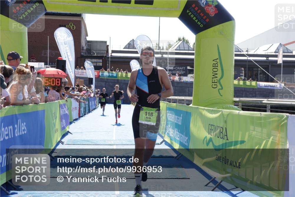 09.08.2026 - GEWOBA Citytriathlon Bremen Yannick Fuchs http://msf.ph/oto/9936953 09.08.2026 15:11:31 Ziel 118, 217, 218, 531 meine-sportfotos.de