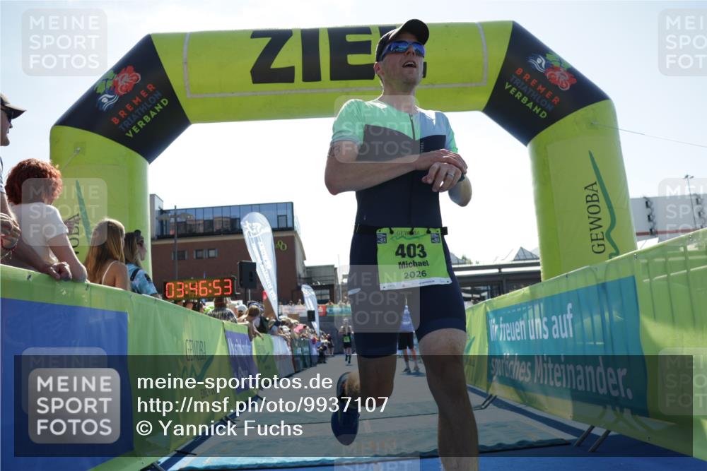09.08.2026 - GEWOBA Citytriathlon Bremen Yannick Fuchs http://msf.ph/oto/9937107 09.08.2026 15:13:16 Ziel 270, 403 meine-sportfotos.de