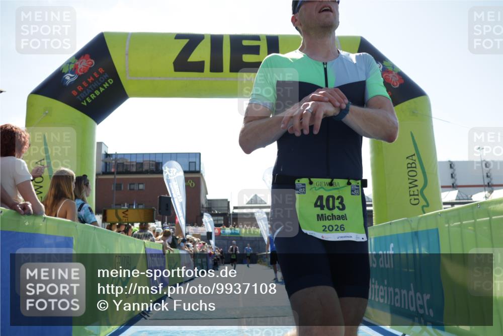 09.08.2026 - GEWOBA Citytriathlon Bremen Yannick Fuchs http://msf.ph/oto/9937108 09.08.2026 15:13:16 Ziel 270, 403 meine-sportfotos.de