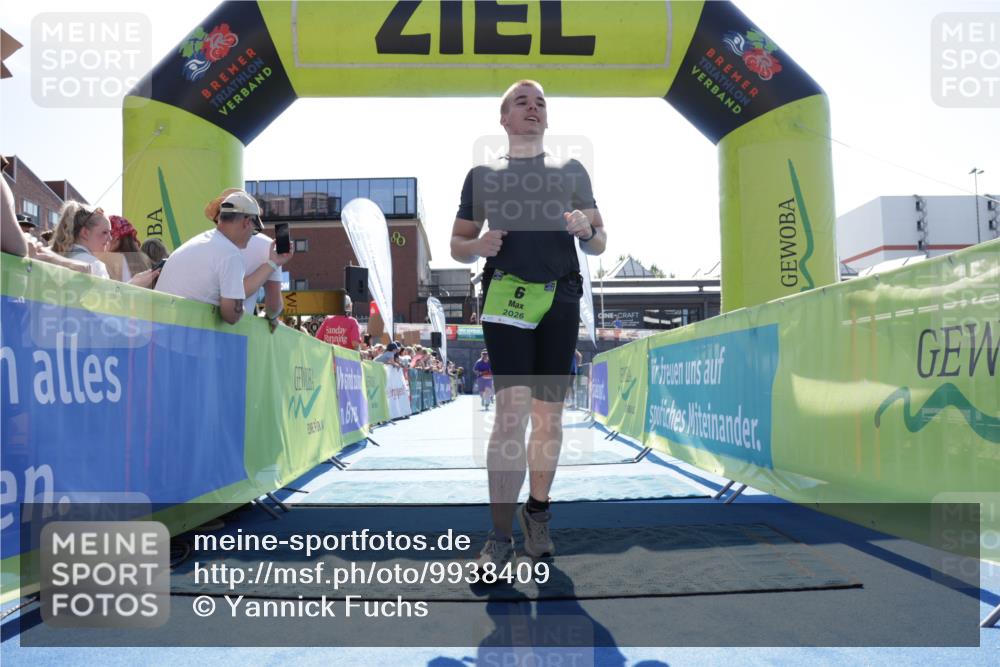 09.08.2026 - GEWOBA Citytriathlon Bremen Yannick Fuchs http://msf.ph/oto/9938409 09.08.2026 15:26:16 Ziel 6, 411 meine-sportfotos.de