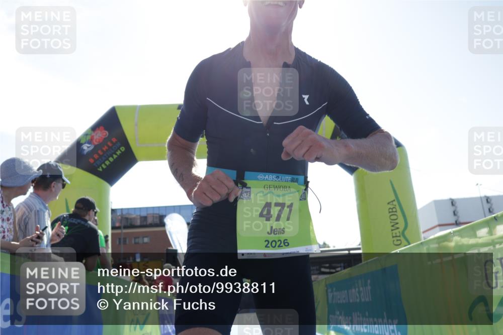09.08.2026 - GEWOBA Citytriathlon Bremen Yannick Fuchs http://msf.ph/oto/9938811 09.08.2026 15:29:09 Ziel 471, 480 meine-sportfotos.de