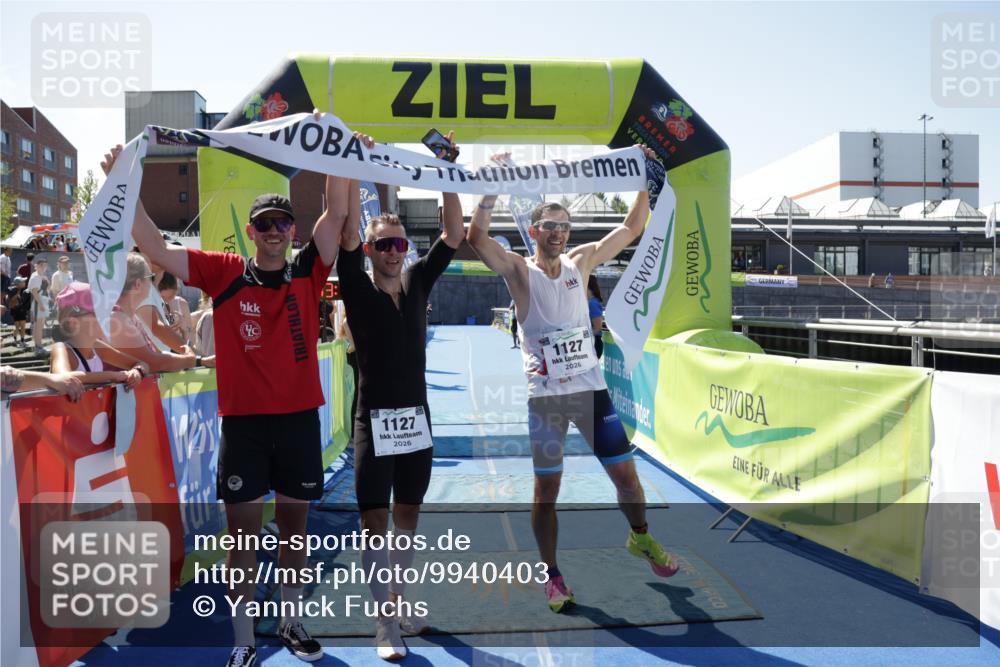 09.08.2026 - GEWOBA Citytriathlon Bremen Yannick Fuchs http://msf.ph/oto/9940403 09.08.2026 13:39:38 Ziel  meine-sportfotos.de