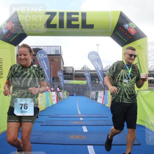 11.08.2024 - GEWOBA Citytriathlon Bremen Lena Gebhardt http://msf.ph/oto/6790090 11.08.2024 11:39:20 Ziel 76 meine-sportfotos.de