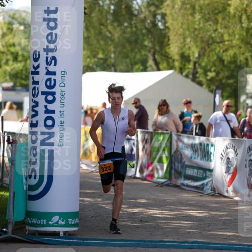 01.09.2024 - 17. Tribühne Triathlon Michael Strokosch http://msf.ph/oto/6908546 01.09.2024 11:47:19 Ziel 323, 338 meine-sportfotos.de