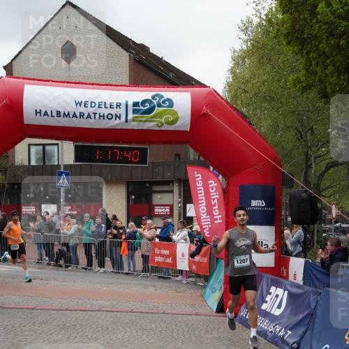 04.05.2025 - 8. Wedeler Halbmarathon Felixshl http://msf.ph/oto/7815201 04.05.2025 11:17:38 Ziel 1184, 1207 meine-sportfotos.de