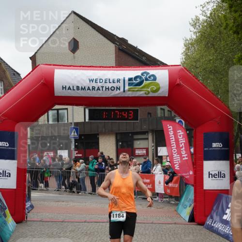 04.05.2025 - 8. Wedeler Halbmarathon Felixshl http://msf.ph/oto/7815207 04.05.2025 11:17:41 Ziel 1184, 1207 meine-sportfotos.de