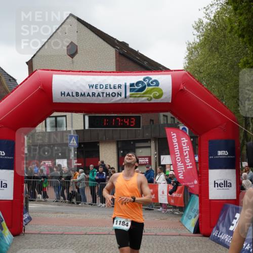 04.05.2025 - 8. Wedeler Halbmarathon Felixshl http://msf.ph/oto/7815208 04.05.2025 11:17:41 Ziel 1184, 1207 meine-sportfotos.de