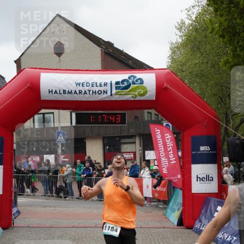04.05.2025 - 8. Wedeler Halbmarathon Felixshl http://msf.ph/oto/7815209 04.05.2025 11:17:41 Ziel 1184, 1207 meine-sportfotos.de